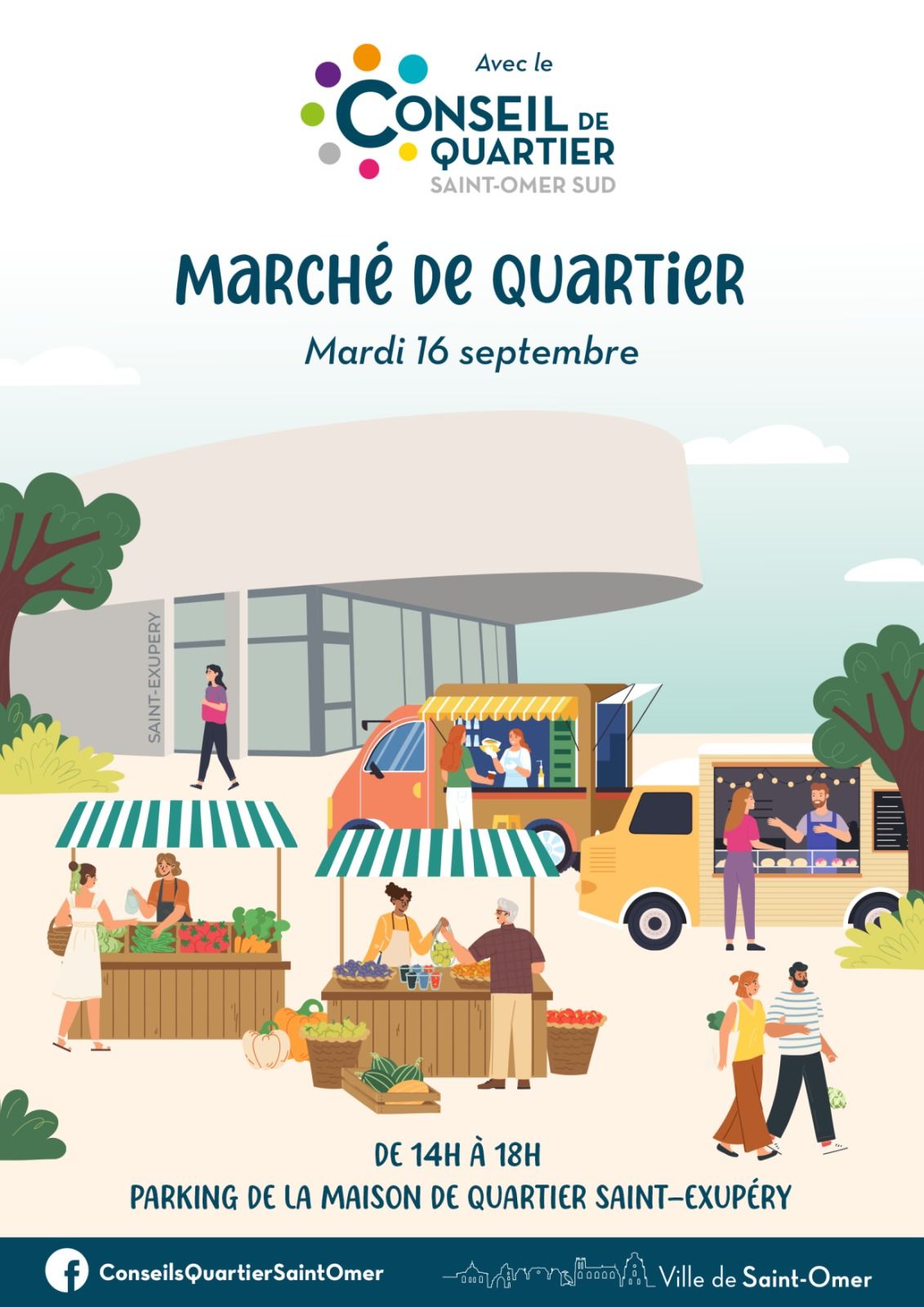 Fiche événement Marché de quartier – Saint-Exupéry