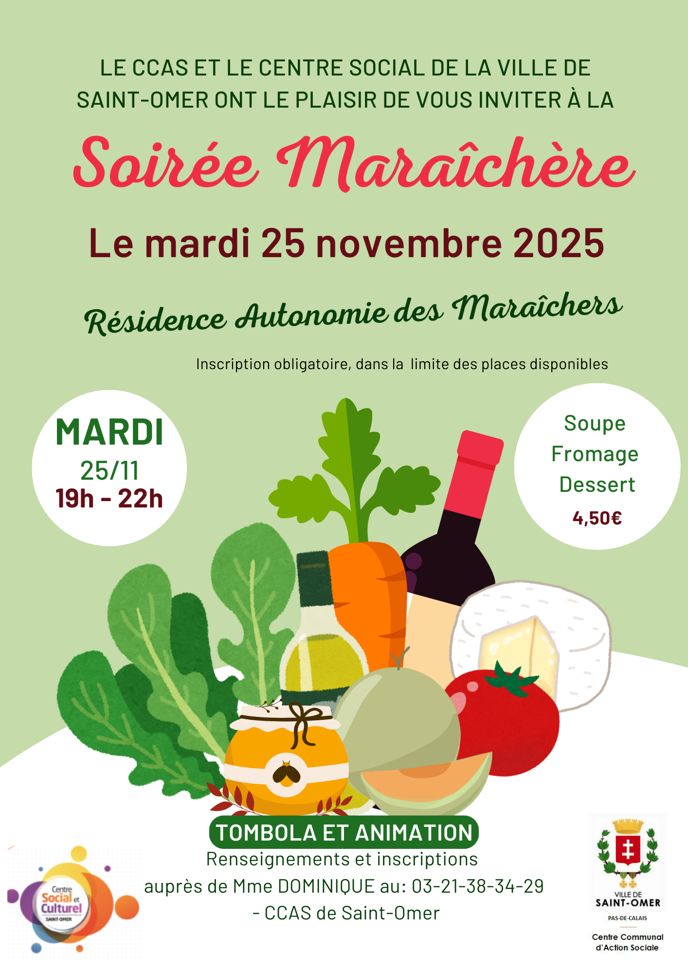 Image présentation Soirée maraîchère à la Résidence Autonomie des Maraîchers 