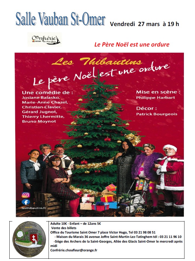 Fiche événement Spectacle "le père noel est une ordure"